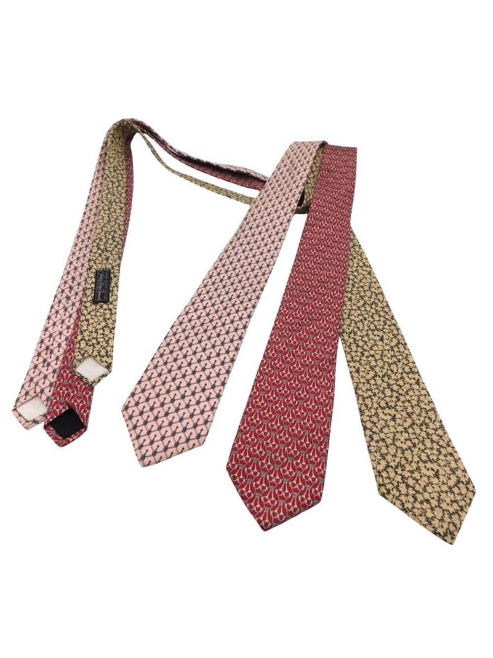 Lot of 3 Saks Fifth Avenue Ties Silk Floral Geometric Prints Liberty of London